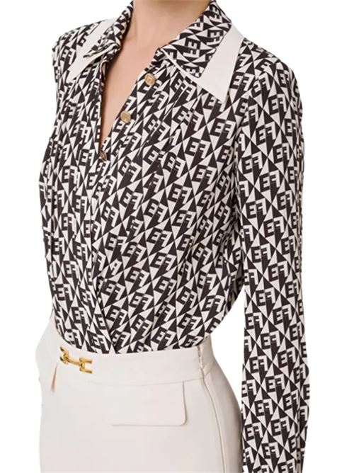 Camicia body stampa rombi ELISABETTA FRANCHI | CB00126E2.685